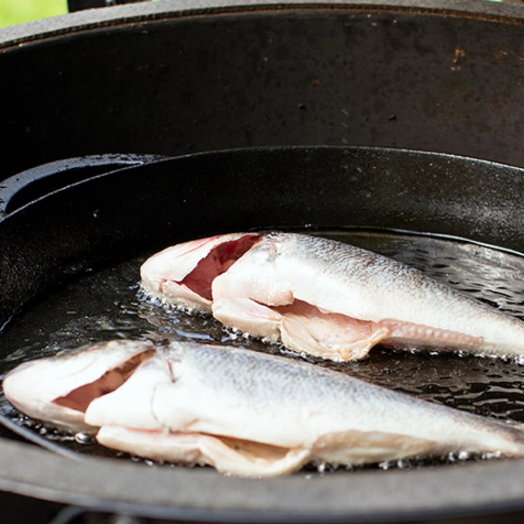 Velká Litinová pánev Ø  36 cm, Big Green Egg